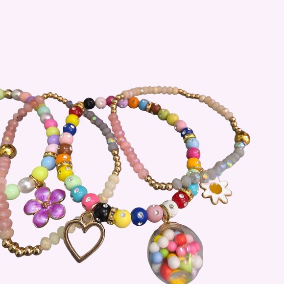 Girls Stretch Bracelets - 6 - Picture 5 of 6